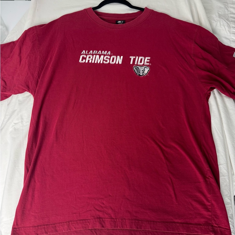 Vintage Alabama Crimson Tide Red Cotton t-shirt Size XL Stitched Design